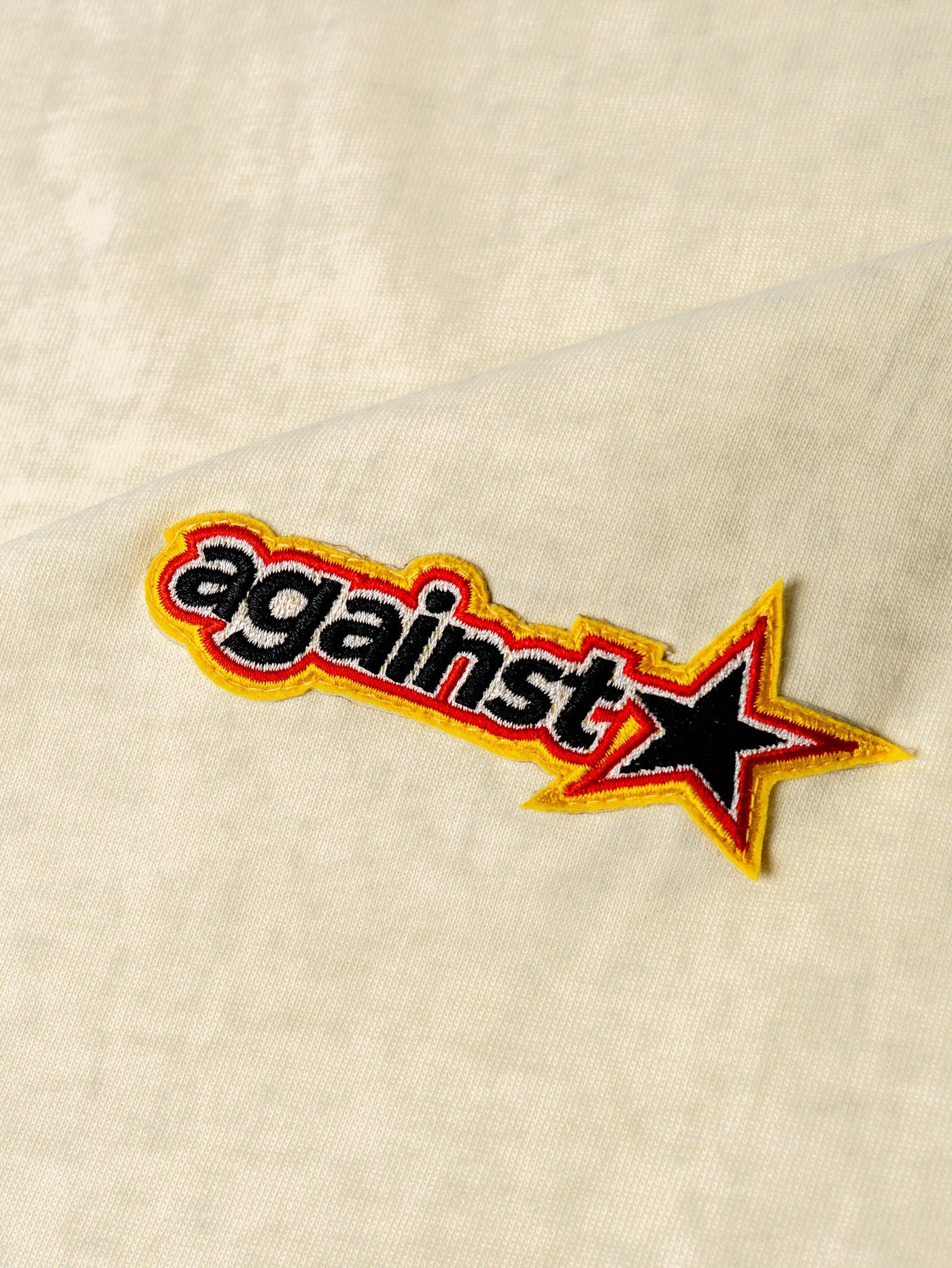 STAR WASHED TEE CREAM