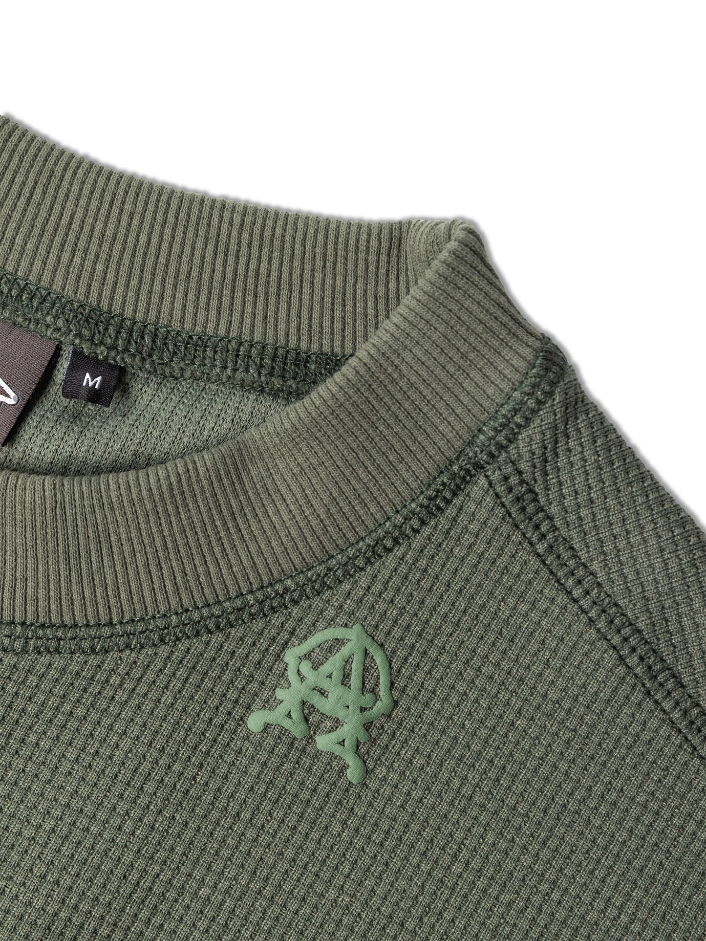 AGAINST X HDPC FABRICATOR WAFFLE TEE MOSS