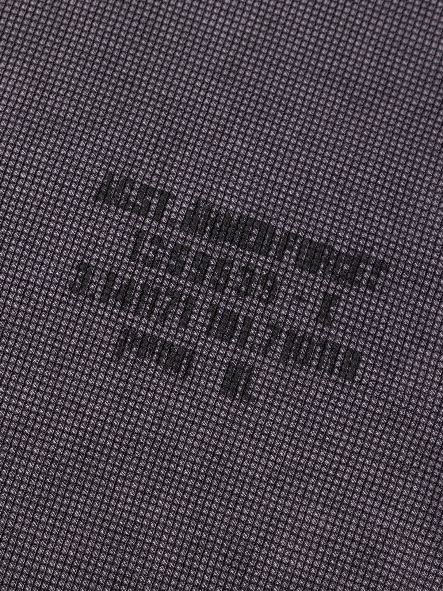 WAFFLE A.F. BOXY TEE WASHED GREY