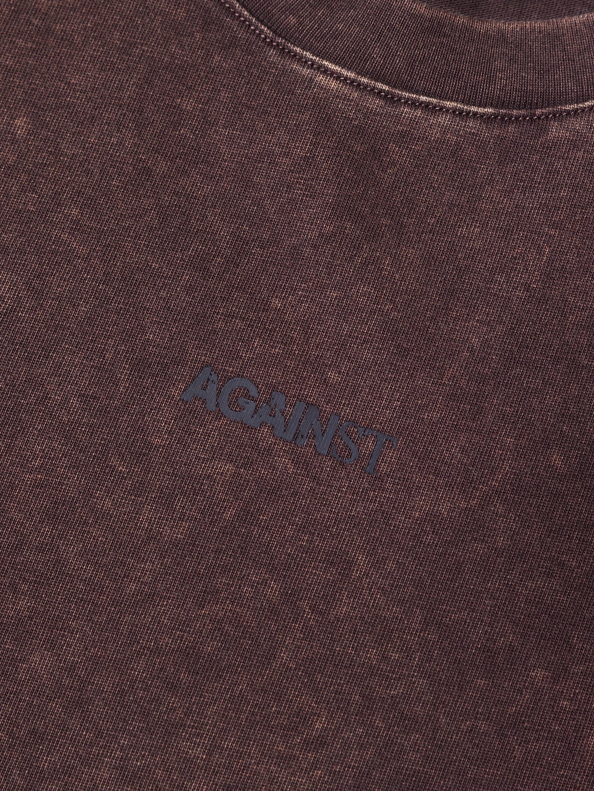 SINGLE STITCH WASHED CROPPED TEE BROWN - BEV C multi label store