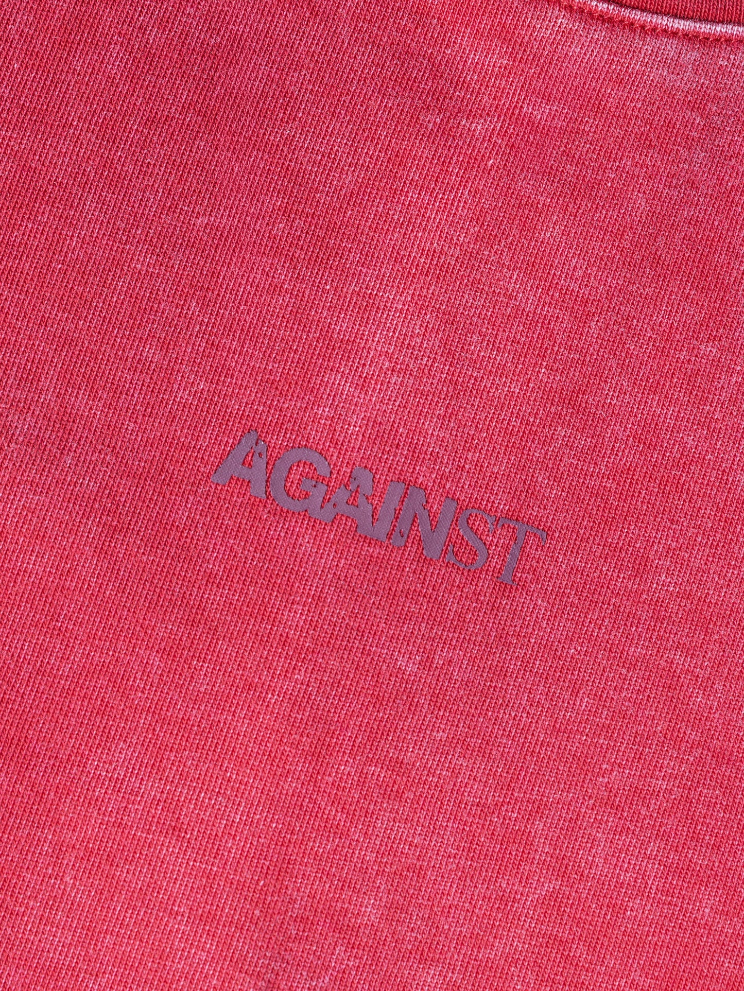 SINGLE STITCH WASHED CROPPED TEE RED - BEV C multi label store