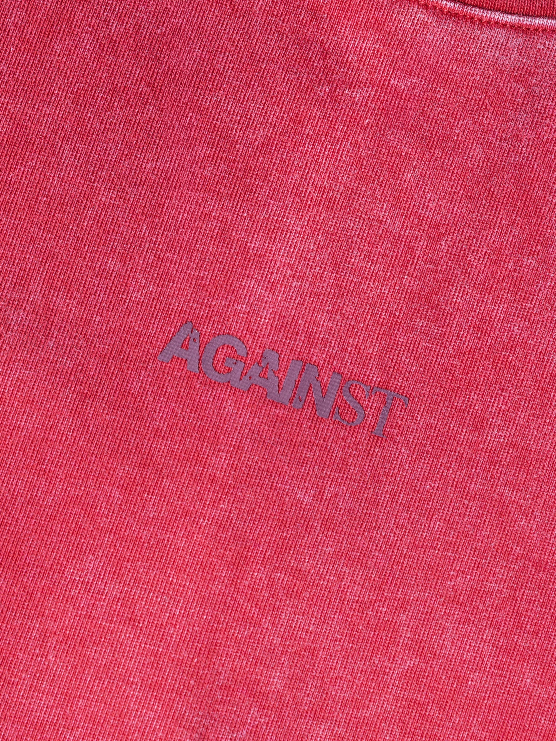 SINGLE STITCH WASHED CROPPED TEE RED - BEV C multi label store