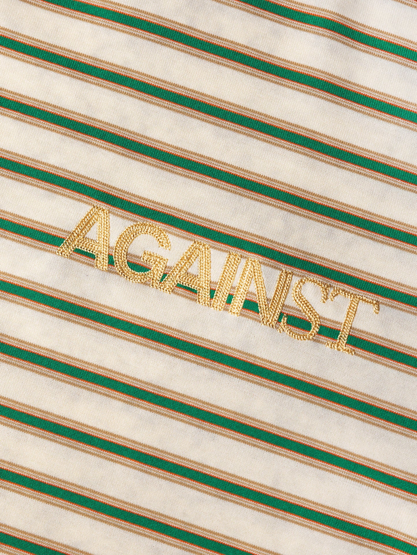 CHAINSTITCH STRIPE TEE YELLOW