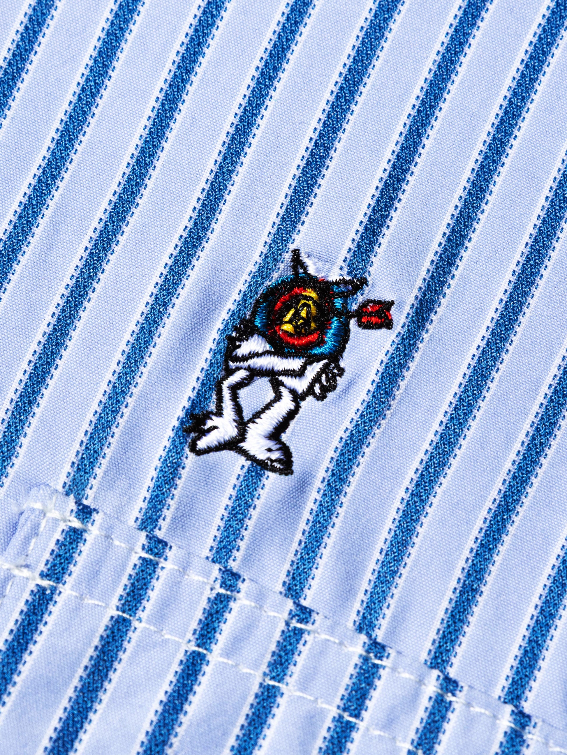 STRIPE MIGUEL SHIRT BLUE - BEV C multi label store