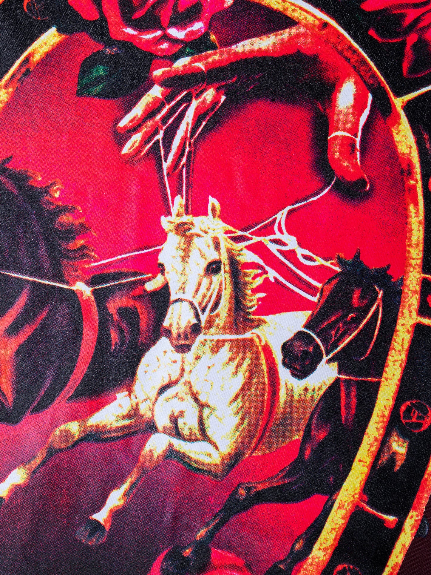 HOLD YOUR HORSES TEE MAROON