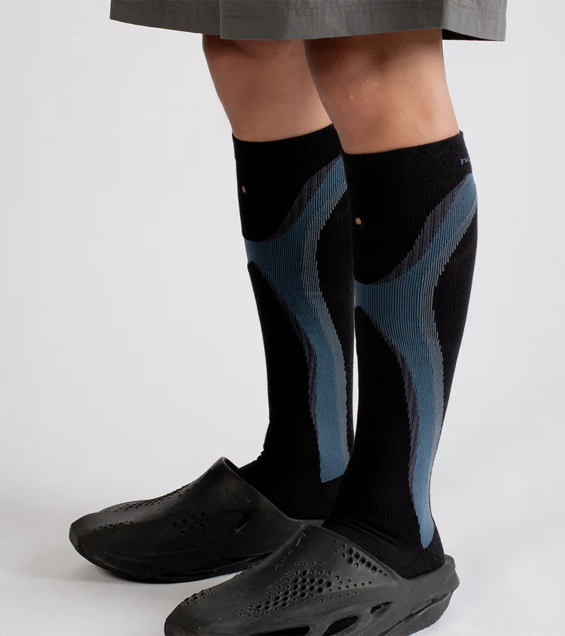 Cyan - X knee socks