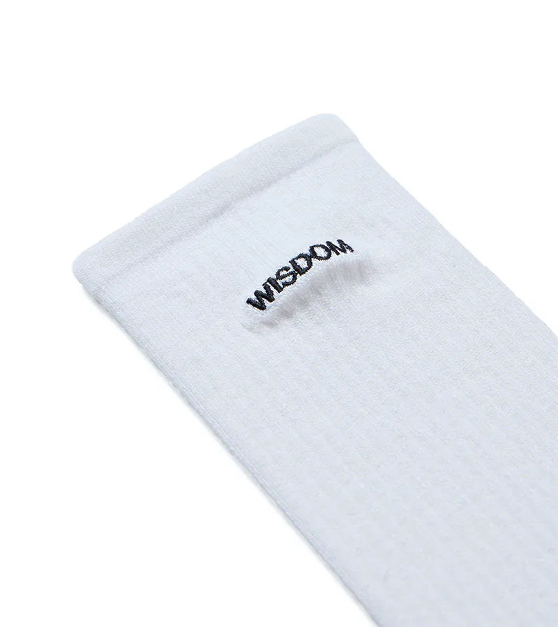 WISDOM® x nozzle quiz® Overcalf socks - WHITE