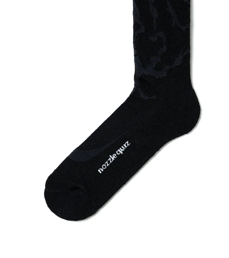 Black - WISDOM® x nozzle quiz® Graphic Socks