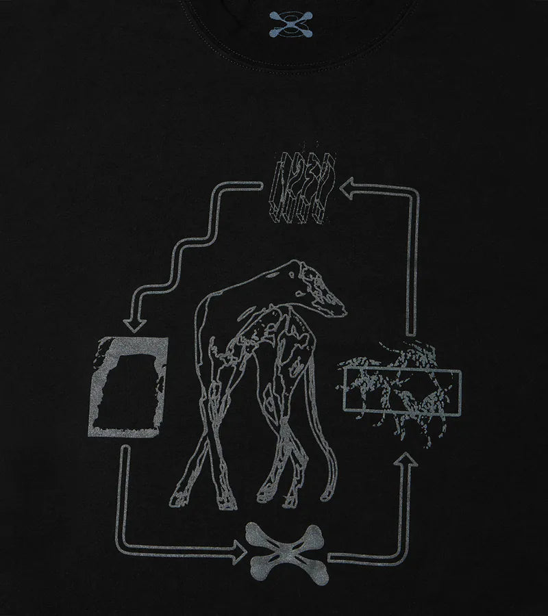 Black - Hound hoof L/S Tee