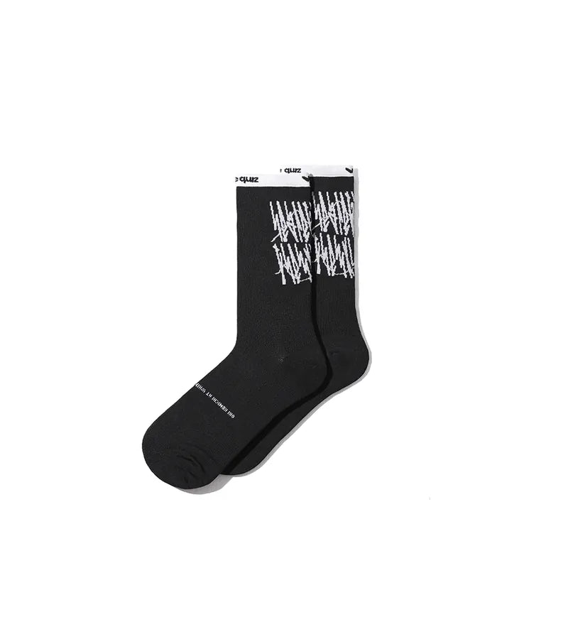 OKI KENICHI x Whimsy Works x nozzle quiz Cycling Crew Socks