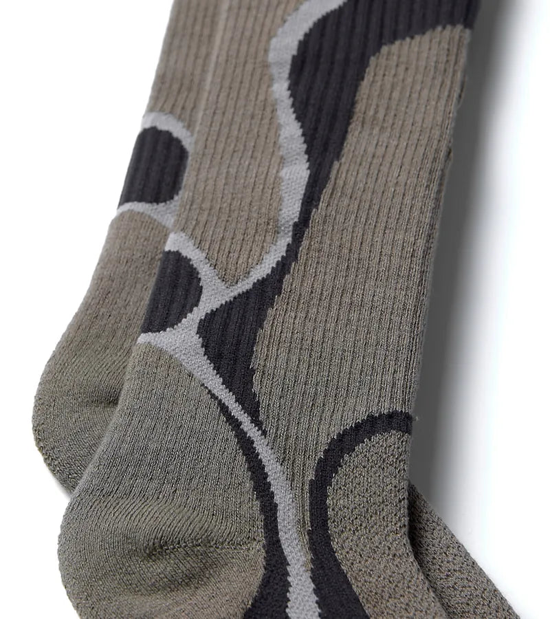 Xeric Brn - Desert overcalf socks
