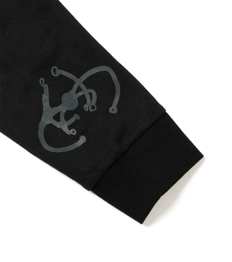 Black - Hound hoof L/S Tee