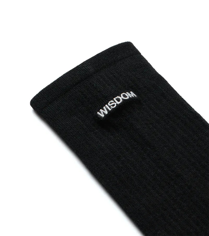 WISDOM® x nozzle quiz® Overcalf socks - Black