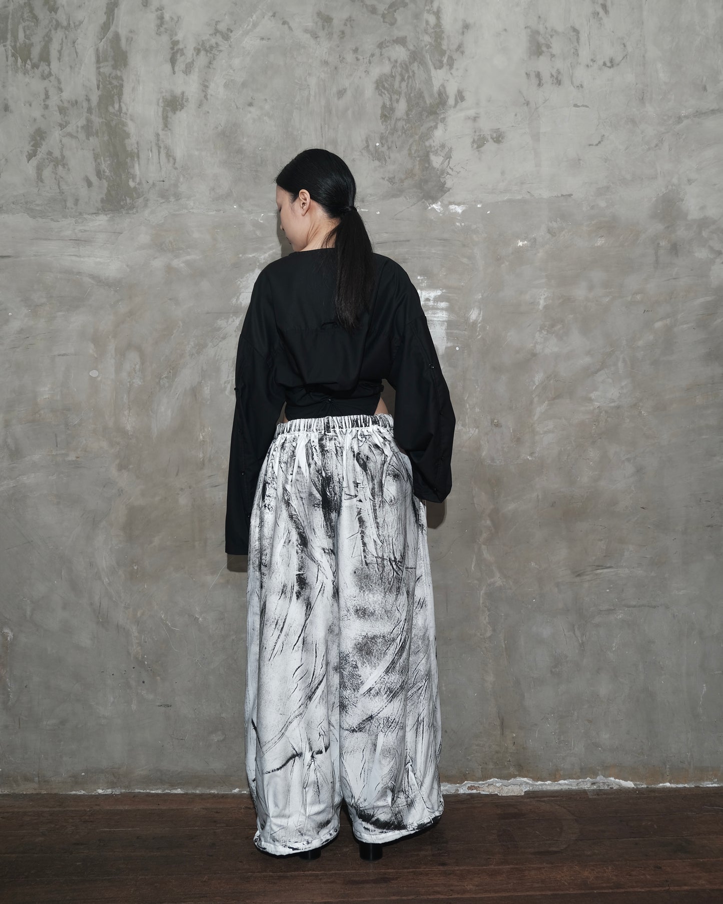 Big Big Pants in White Chaos
