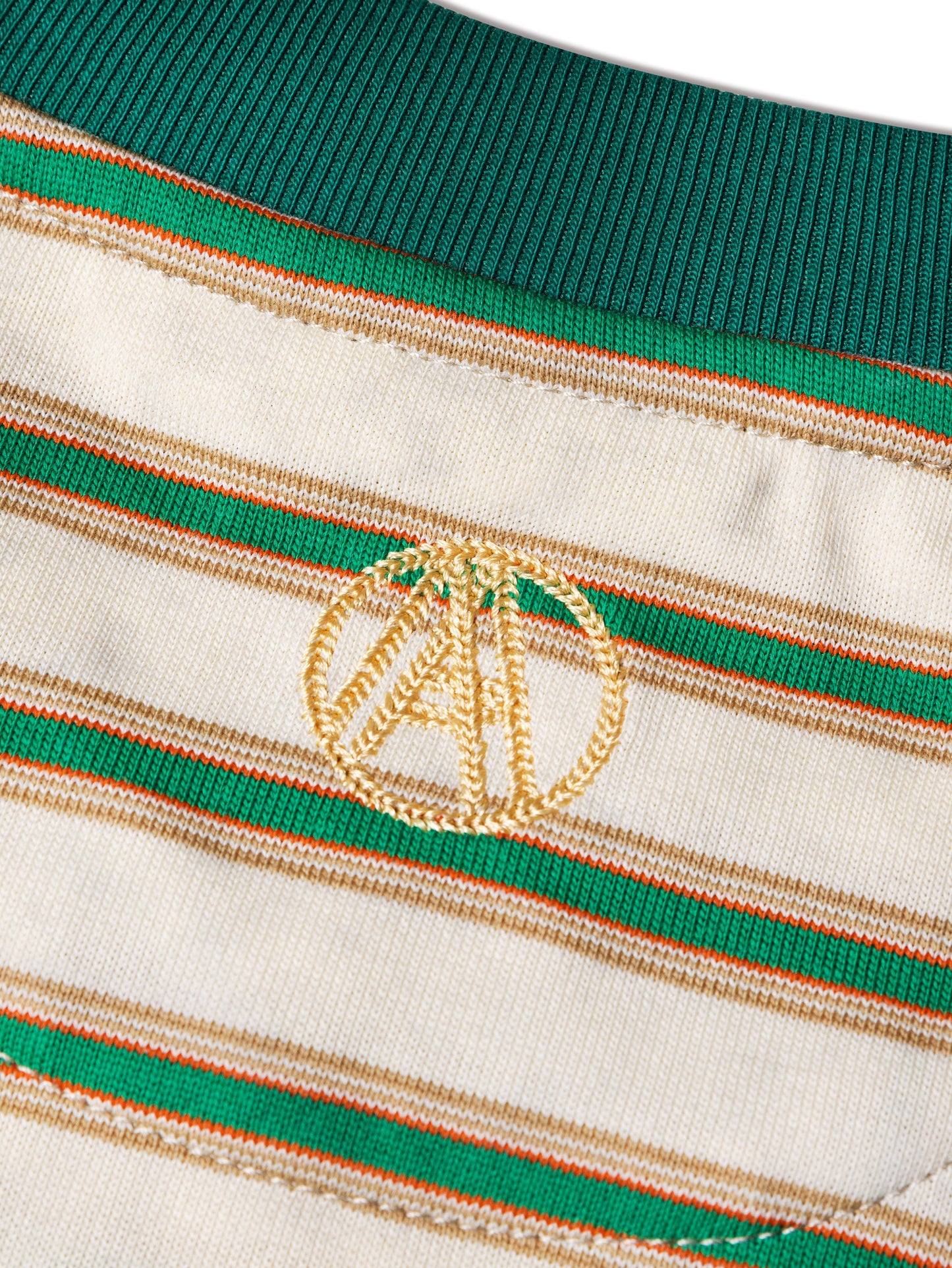 CHAINSTITCH STRIPE TEE YELLOW