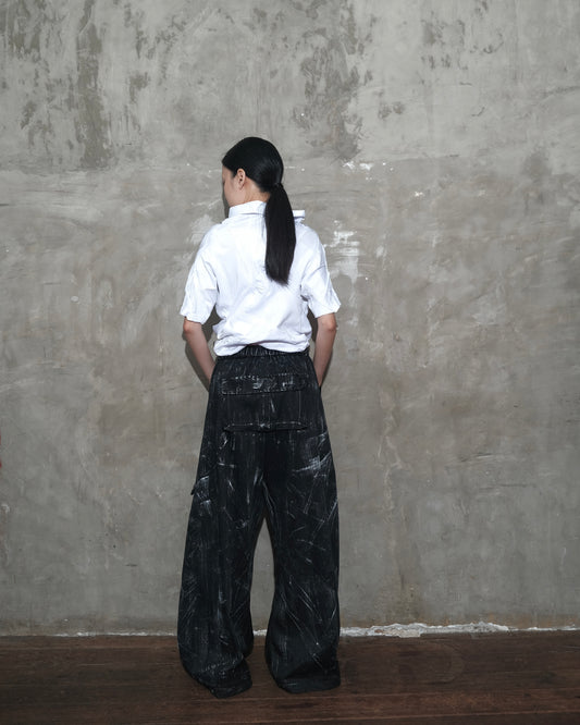 Warp Cargo Pants in Black Chaos