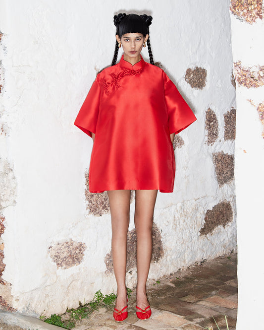 Qipao Oversaiz (Burgundy)