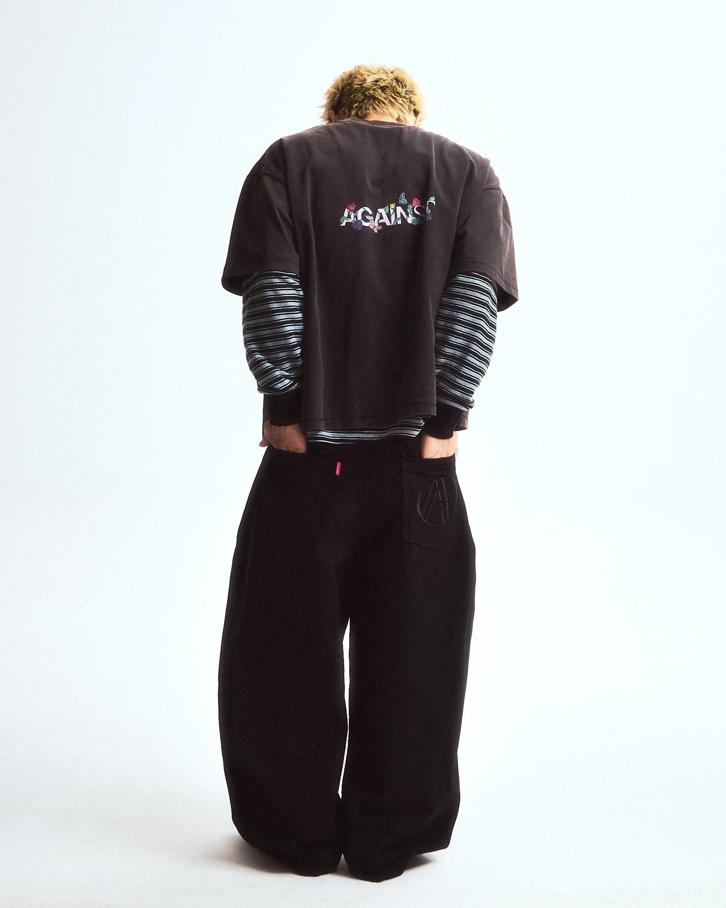 STUDDED YANKII PANTS BLACK