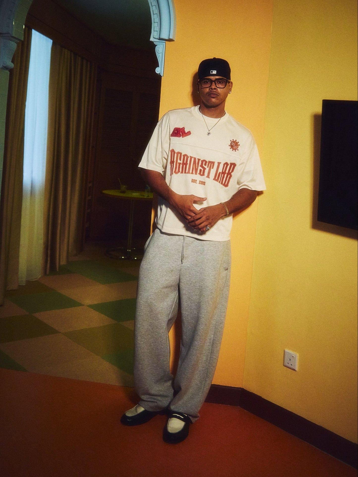 VARSITY CROPPED JERSEY CREAM