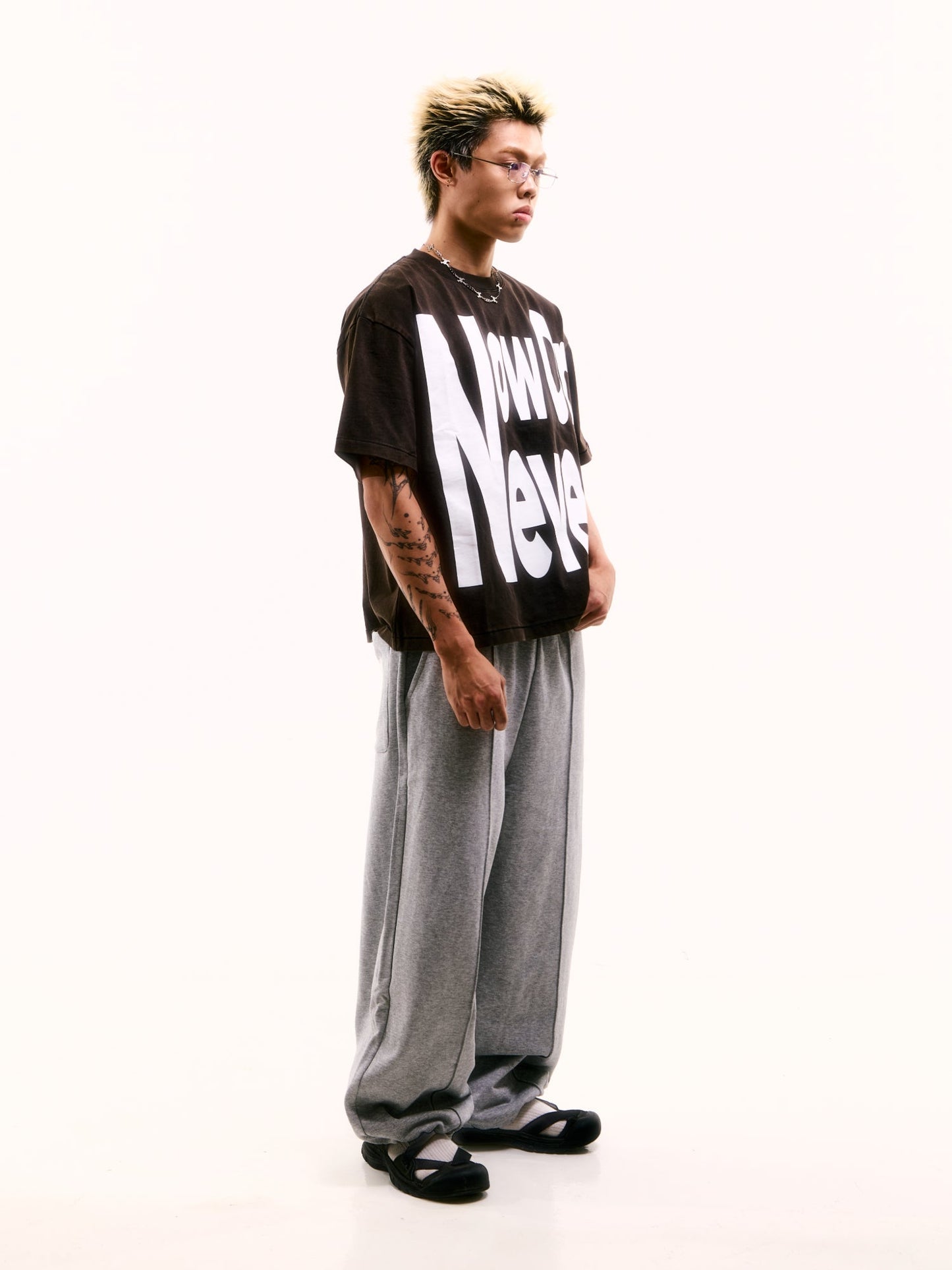 WIDE RELAXED SWEAT PANTS