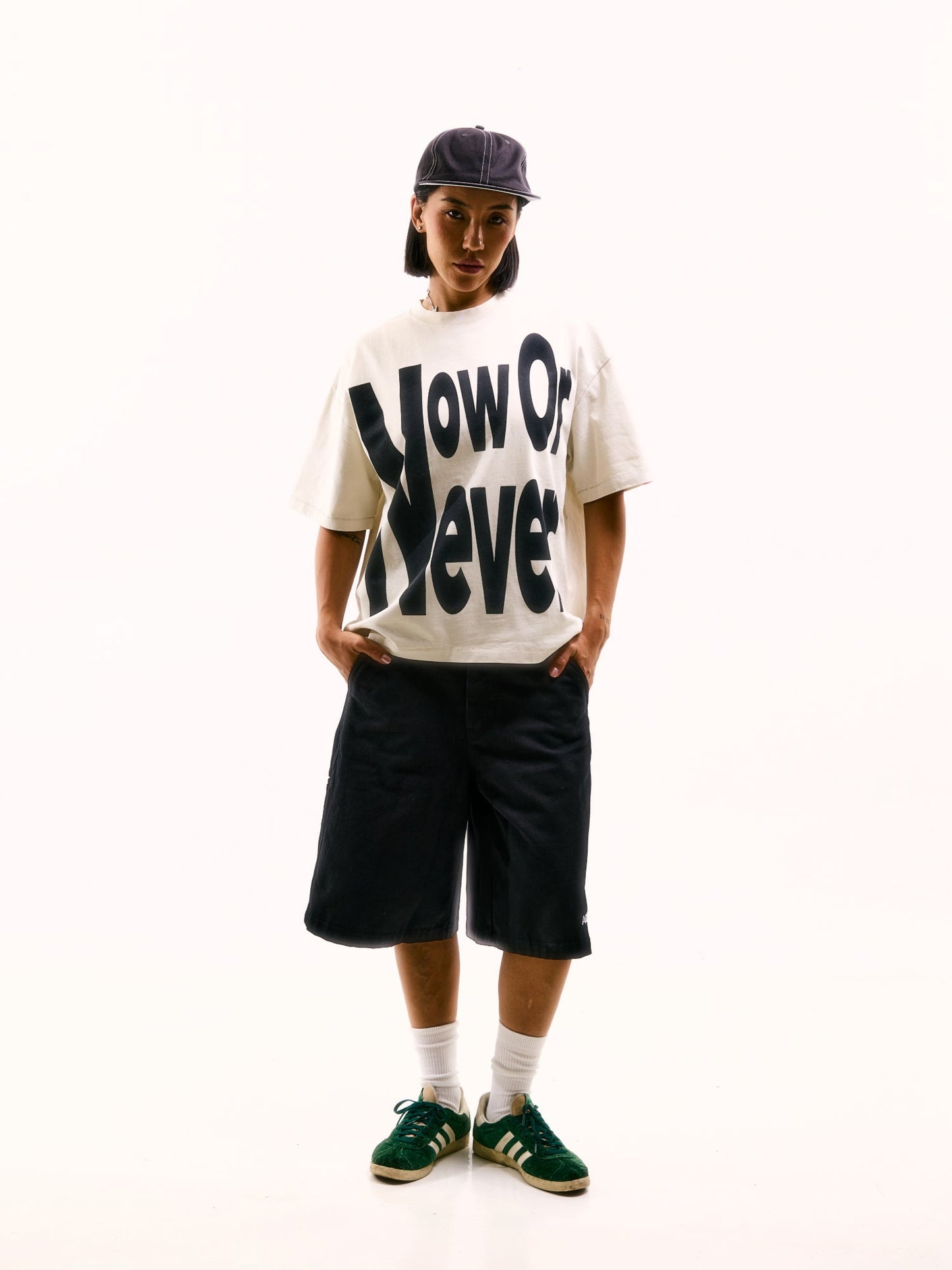 NOW OR NEVER TEE WASHED CREAM