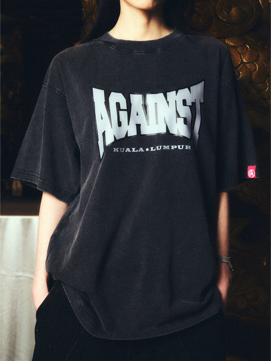 VARSITY WASHED TEE BLACK