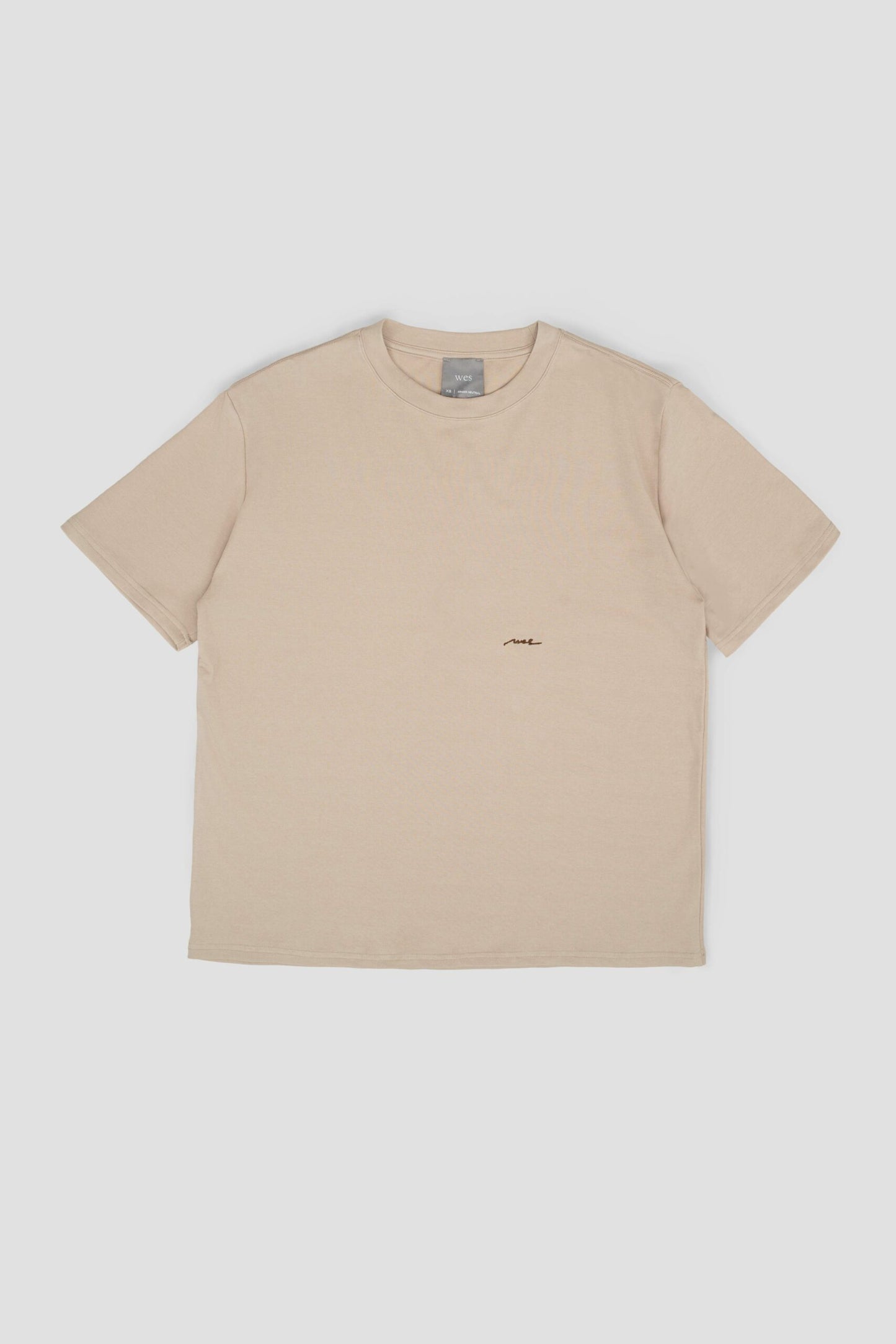 Gender Neutral Drift Knit Straight Long Tee (Beige)