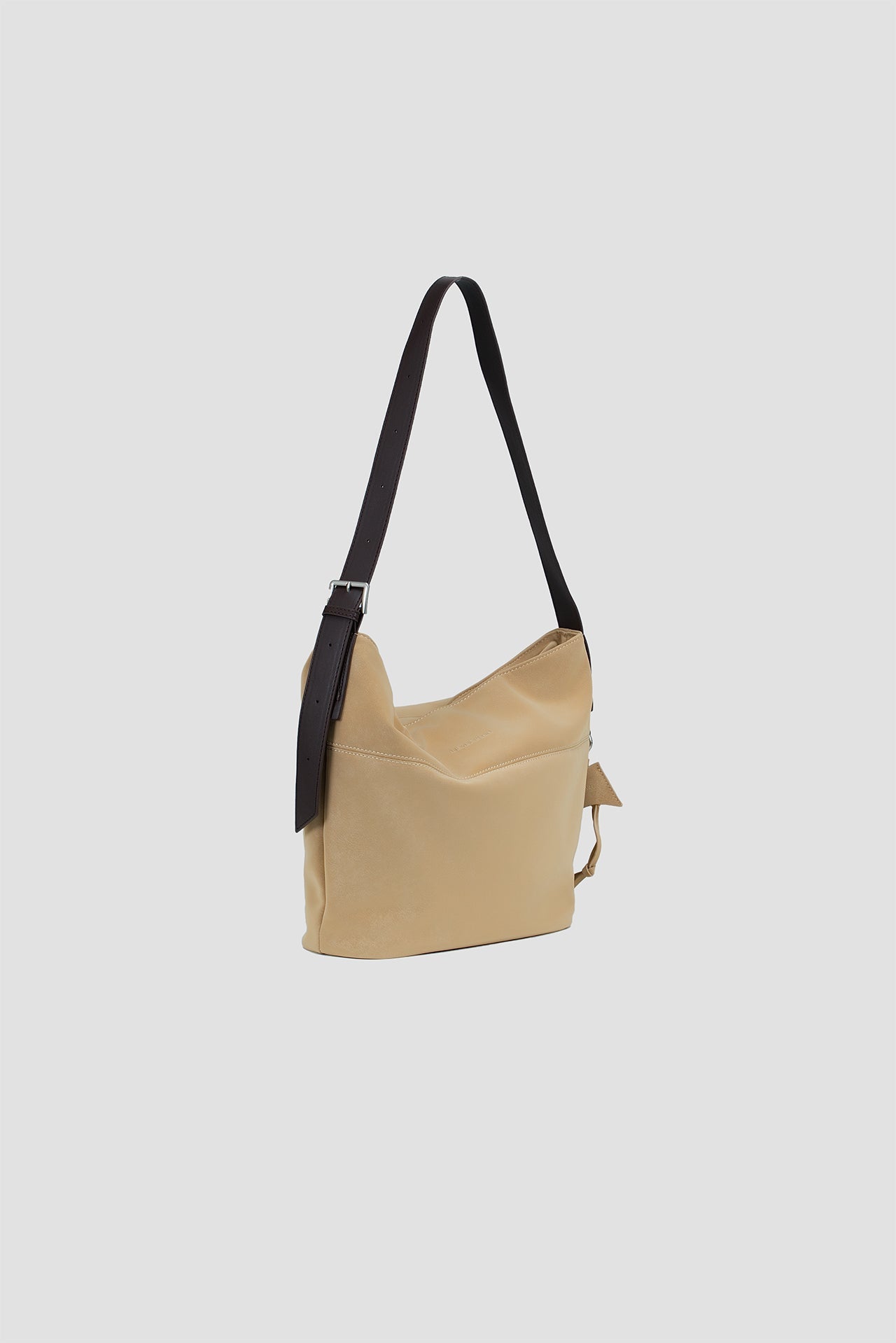 Small Soft Snow Leather Bag (Dune)