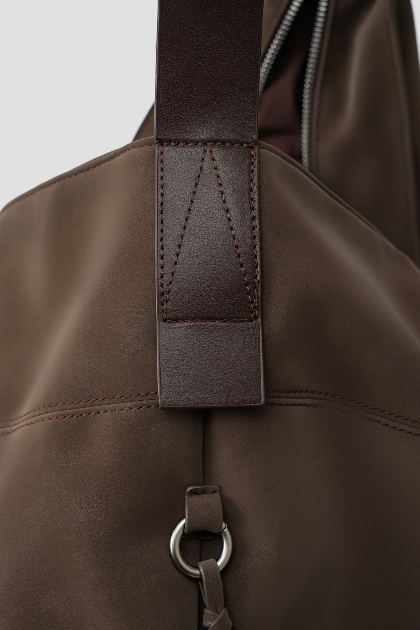 Large Soft Snow Leather Bag (Brown) - BEV C multi label store