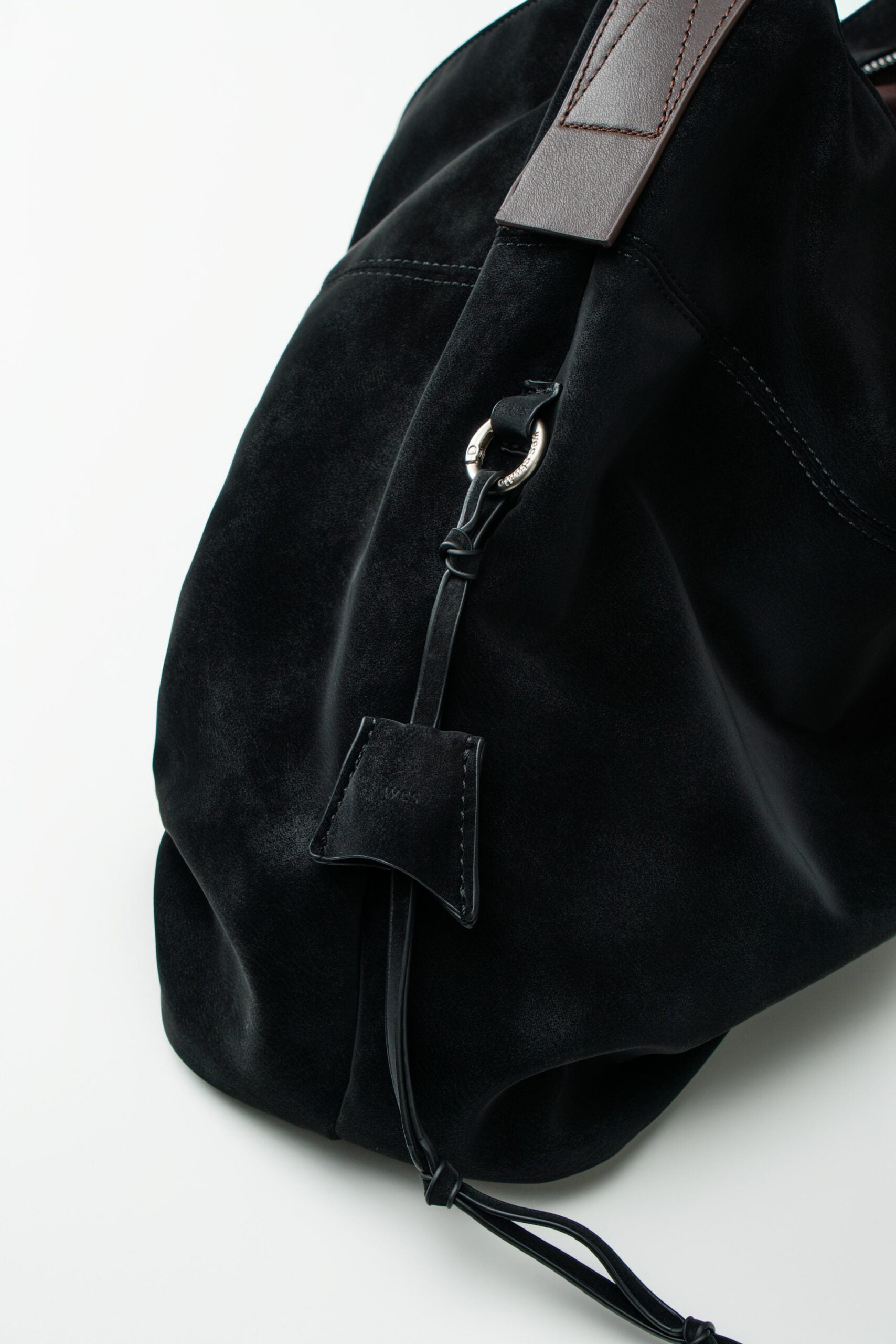 Large Soft Snow Leather Bag (Black) - BEV C multi label store