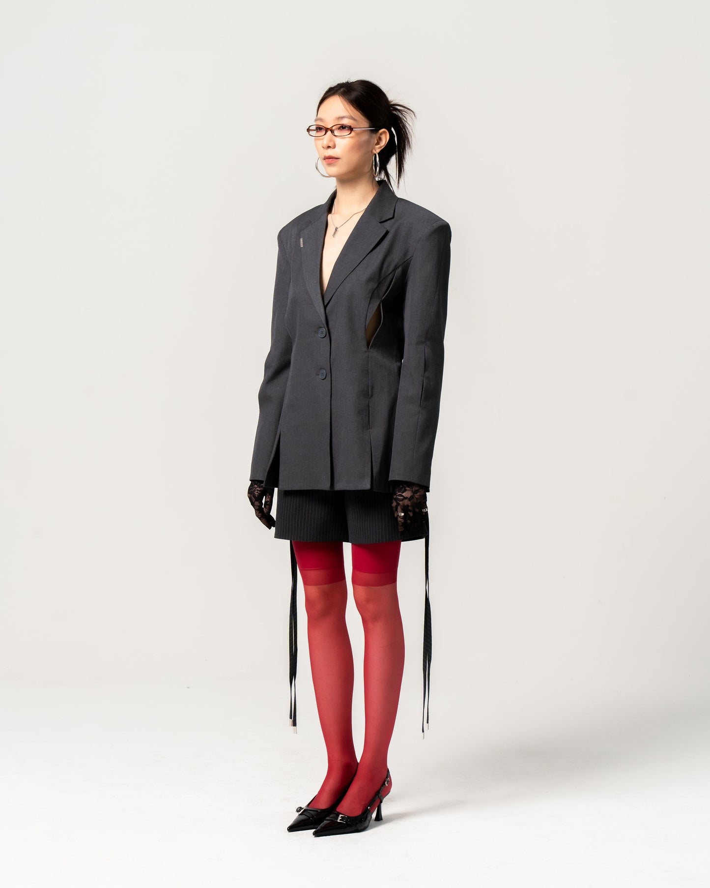 CH.1 Chipped Blazer - Black