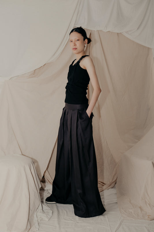 Ladies & Gentleman Skirt Pants in Black