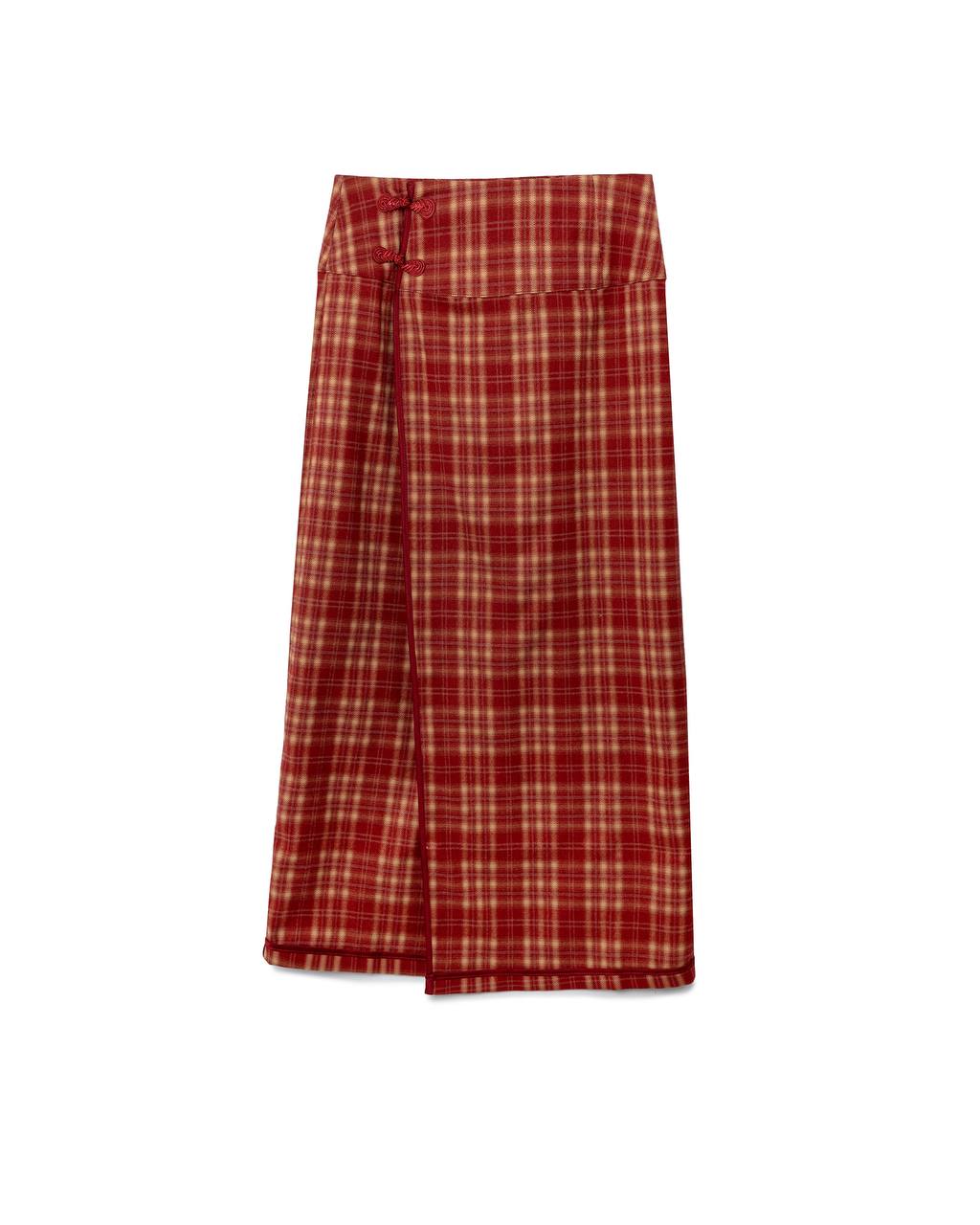 VOL.3_CH.1 Plaid Skirt - Red - BEV C multi label store