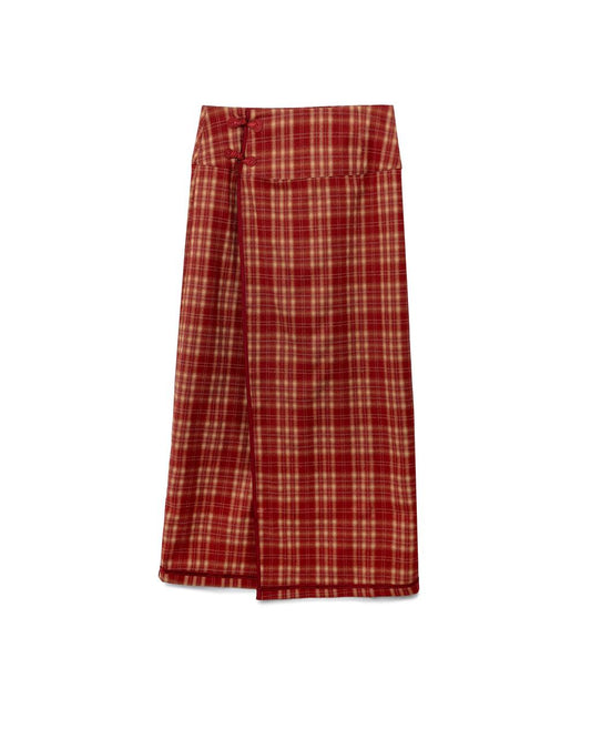 VOL.3_CH.1 Plaid Skirt - Red