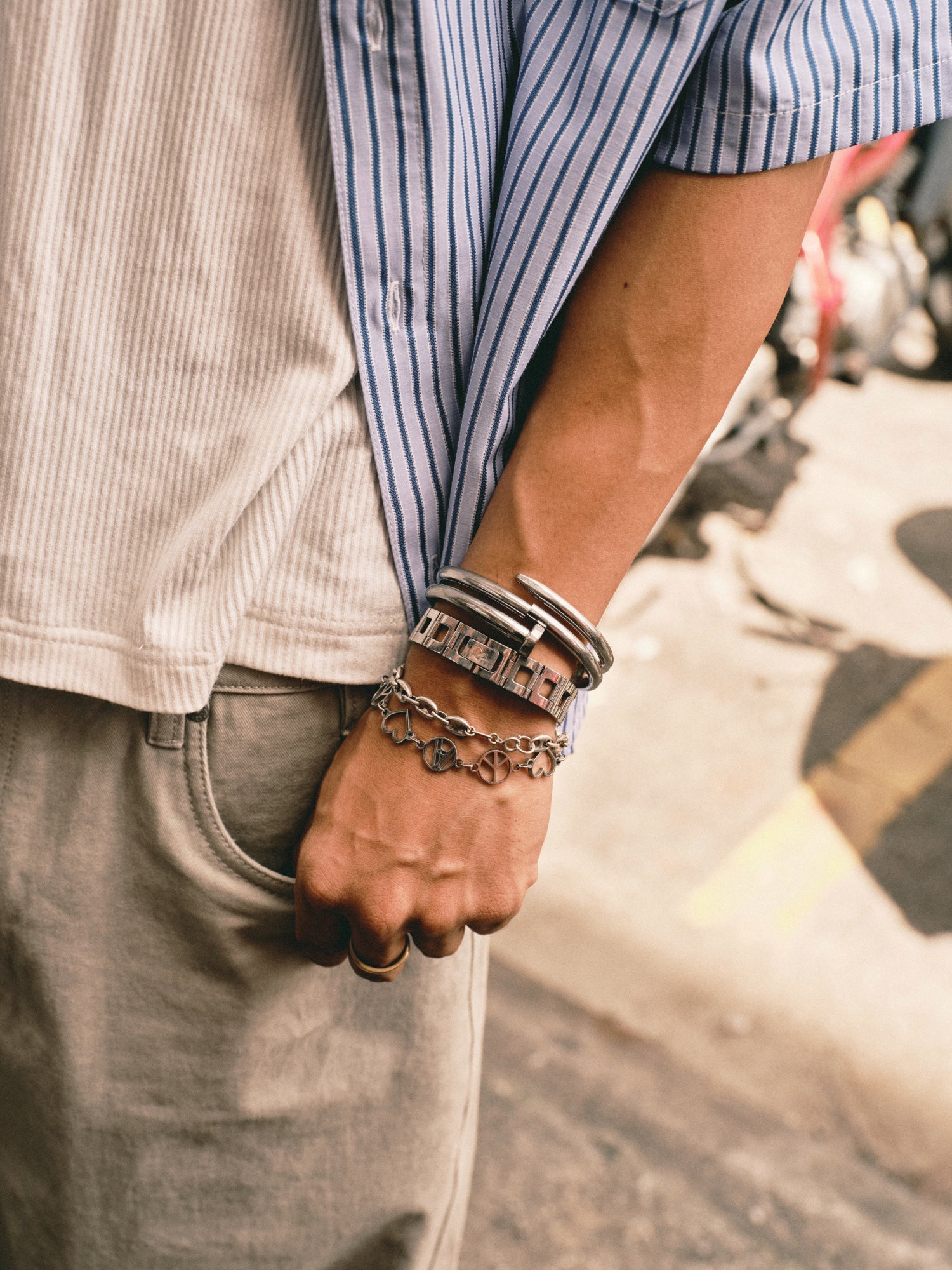 PEACE & LOVE BRACELET - BEV C multi label store