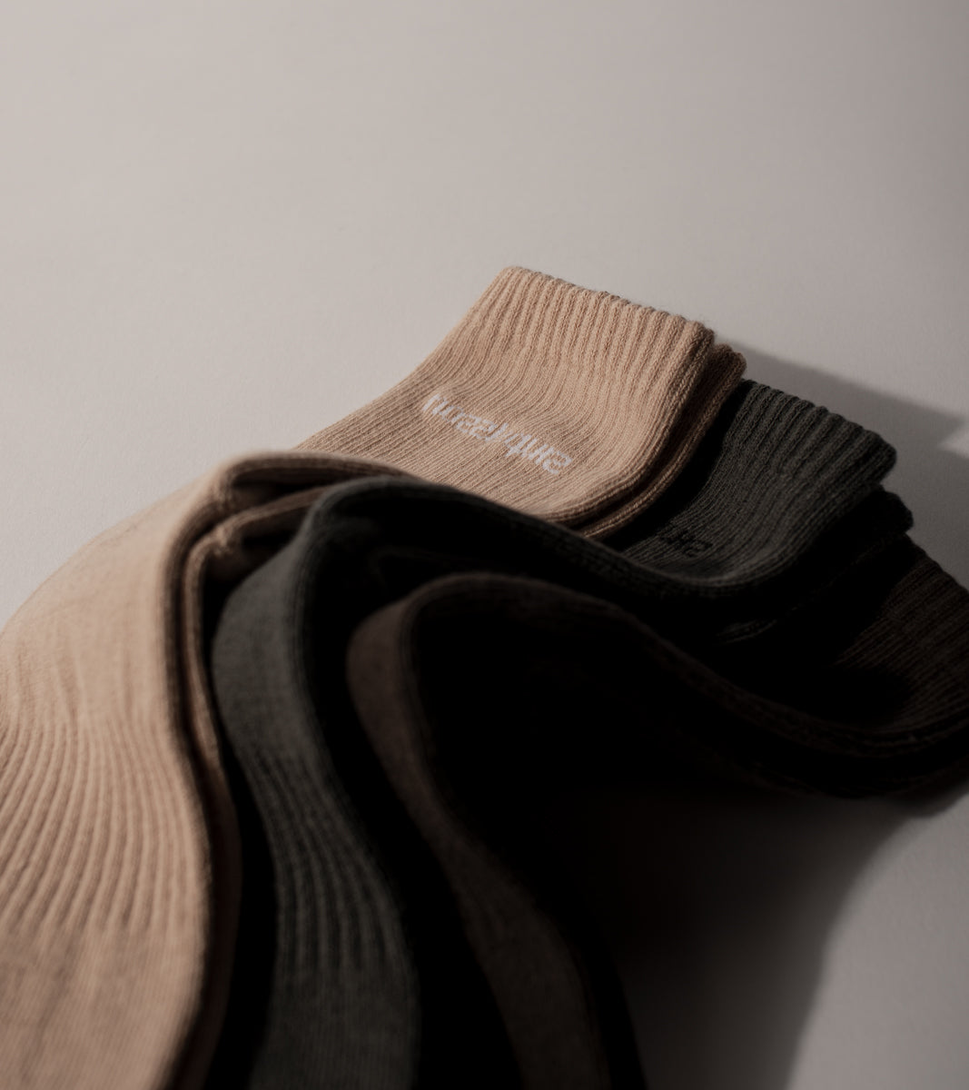 Essential casual socks -Ivory Yellow