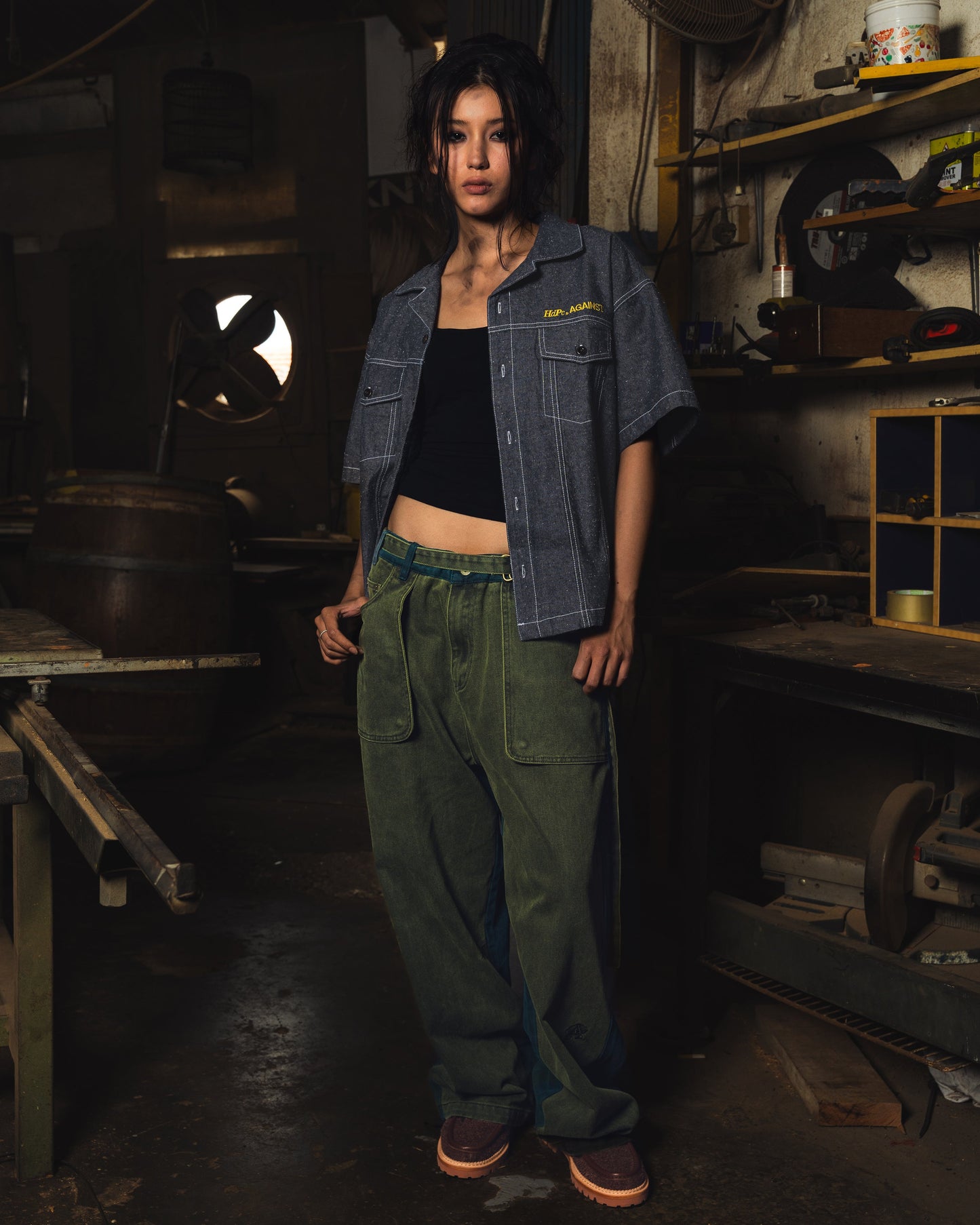 AGAINST X HDPC FABRICATOR SHIRT DENIM