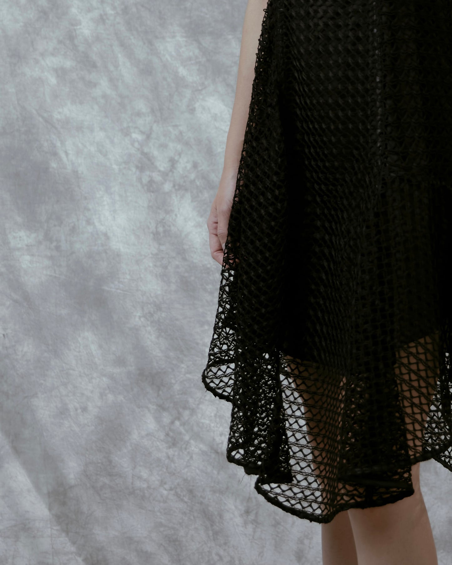 Geometric Lace Irregular Dress
