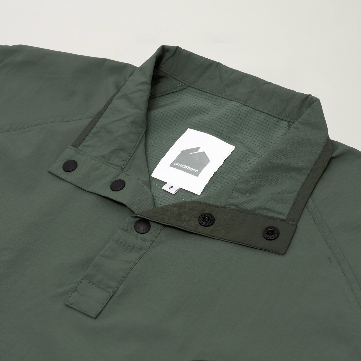 Half Snap Pullover Shirt (Moss Green)