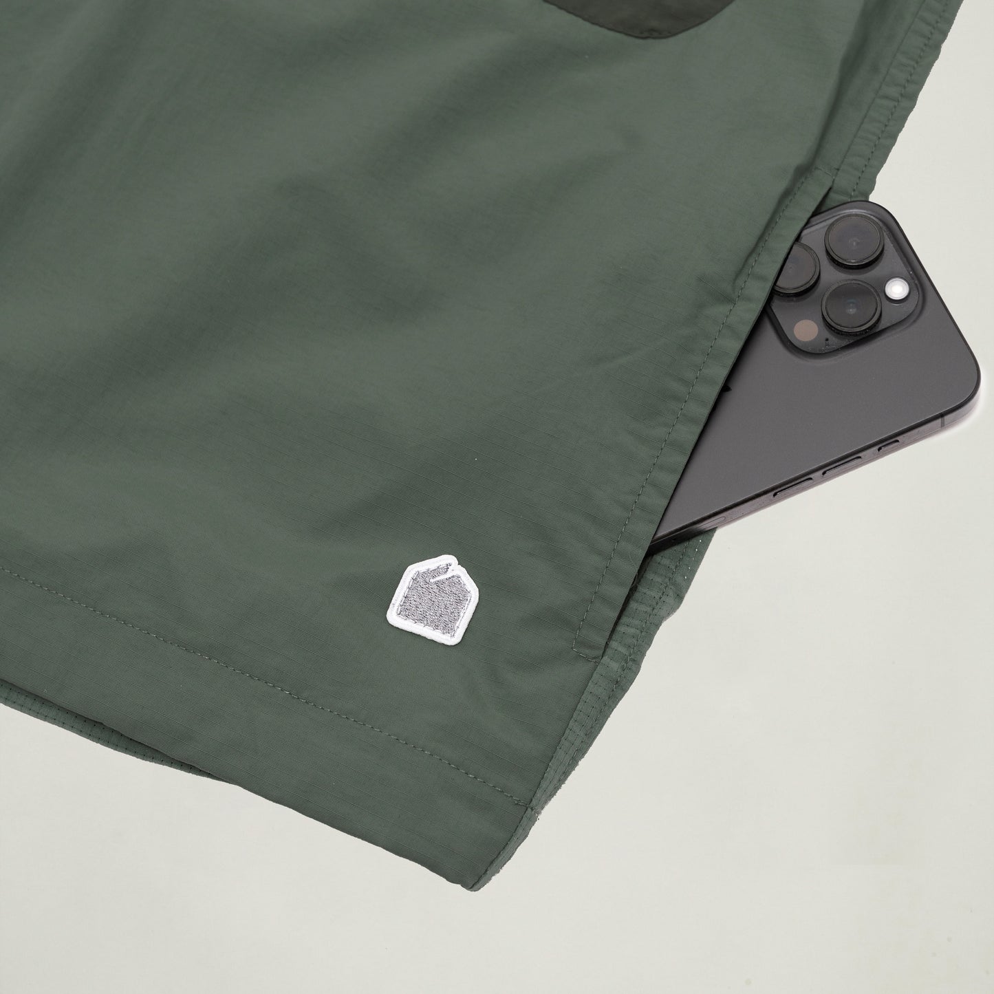 Half Snap Pullover Shirt (Moss Green)