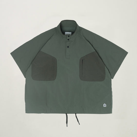 Half Snap Pullover Shirt (Moss Green)