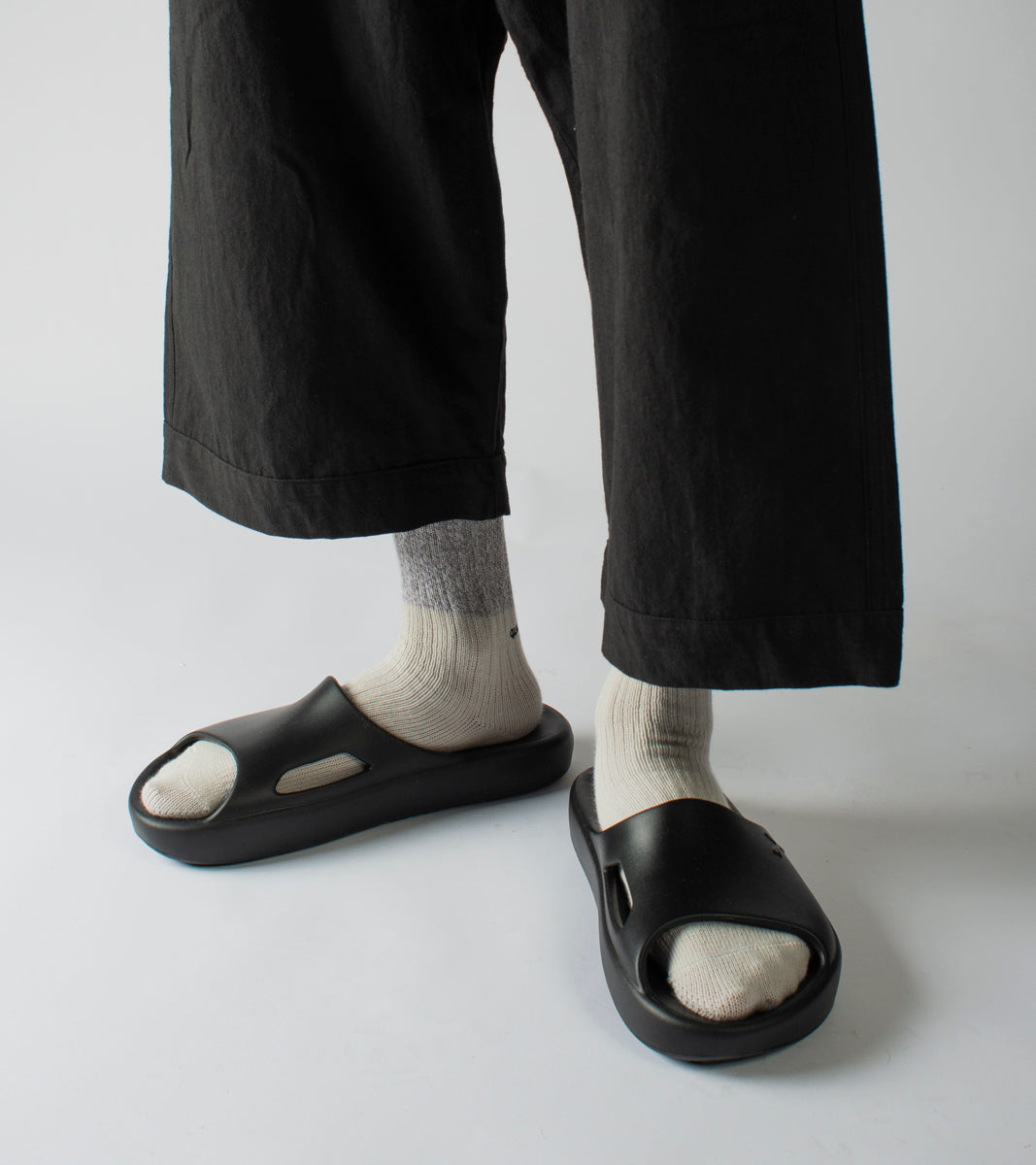 Melange Parallel Socks - Hybrid Beige