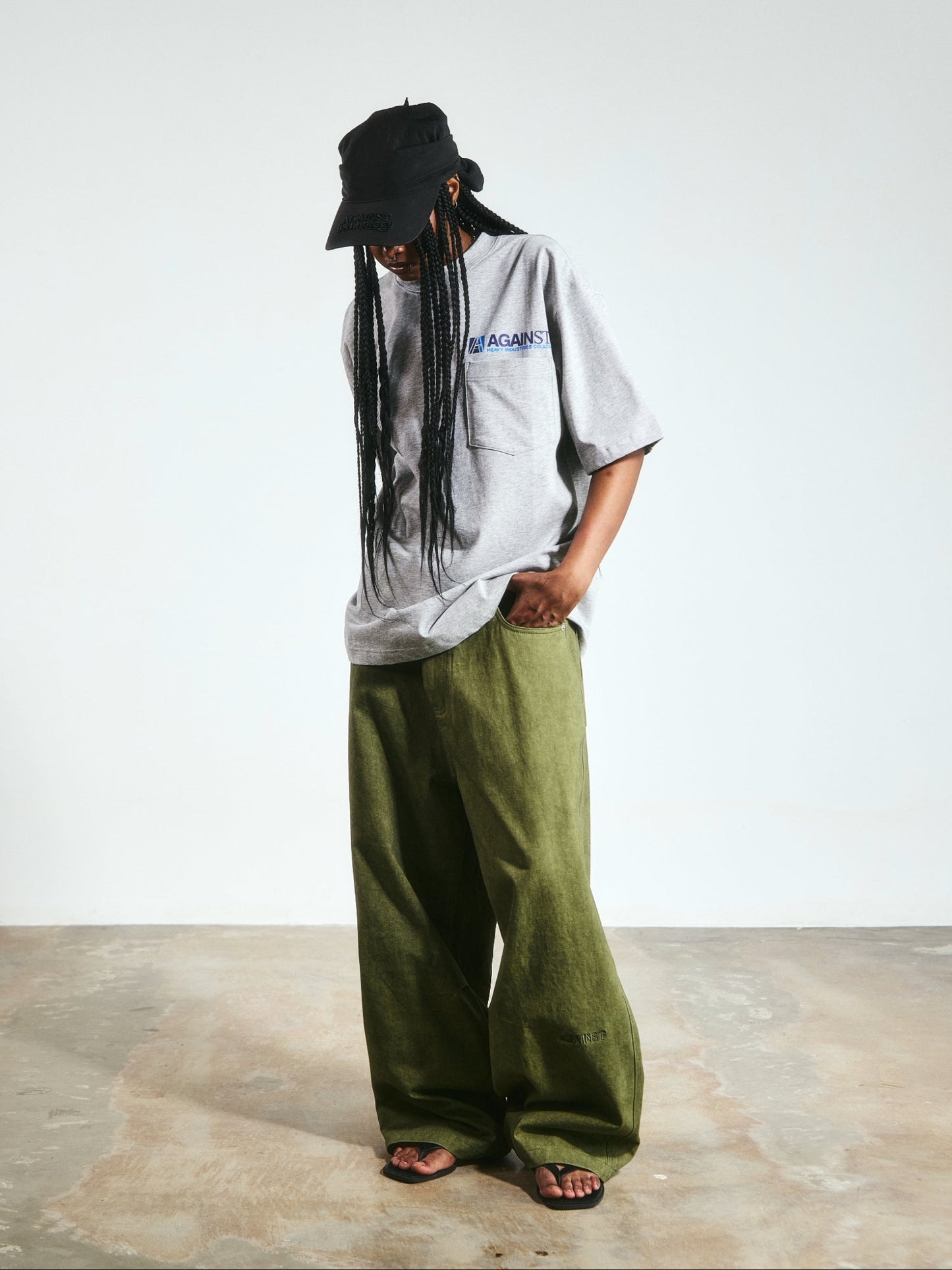 DIRTY PERFECT PANTS WASHED GREEN