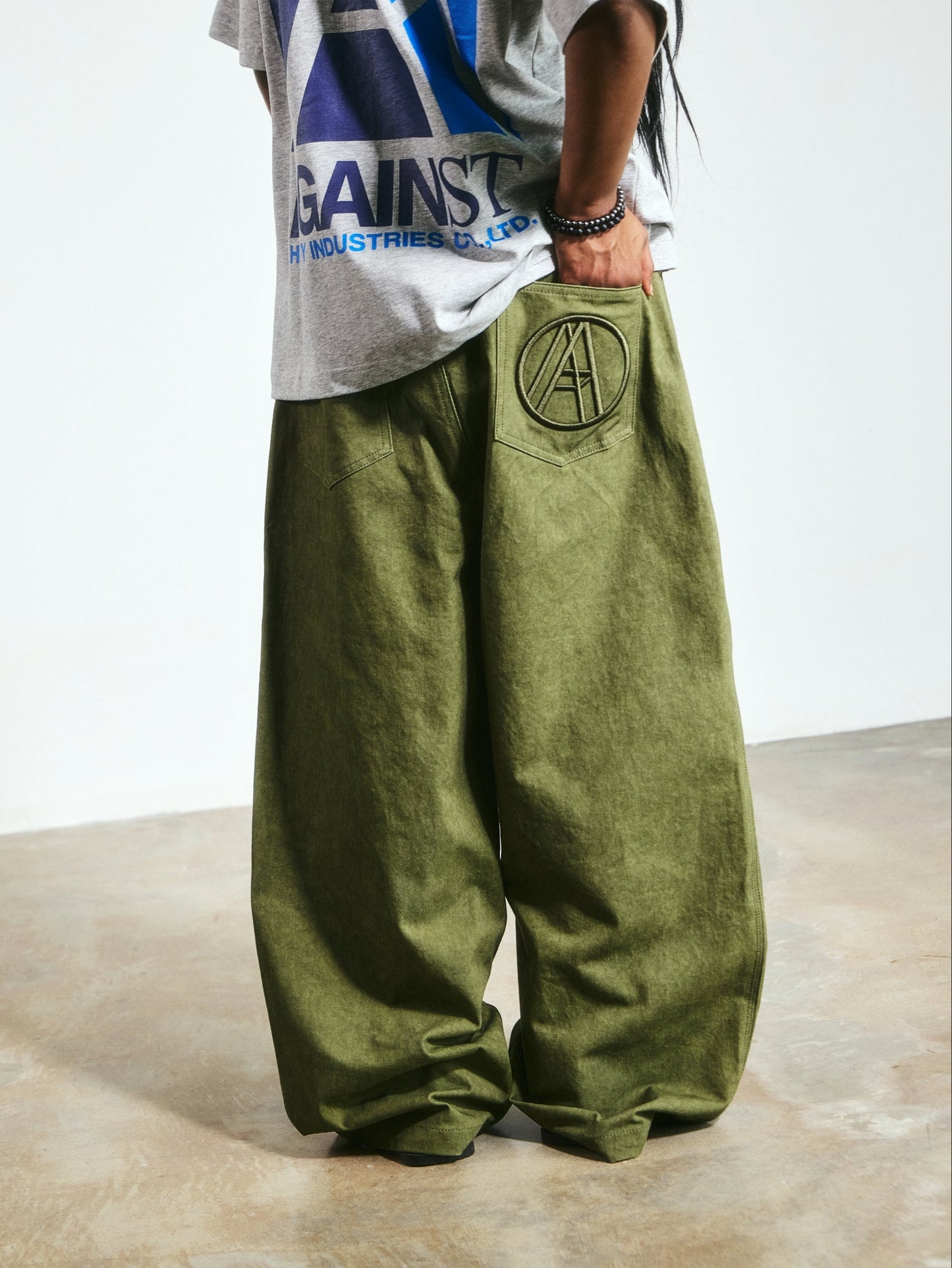 DIRTY PERFECT PANTS WASHED GREEN