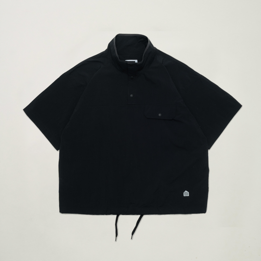 Half Snap Pullover Shirt (Black)