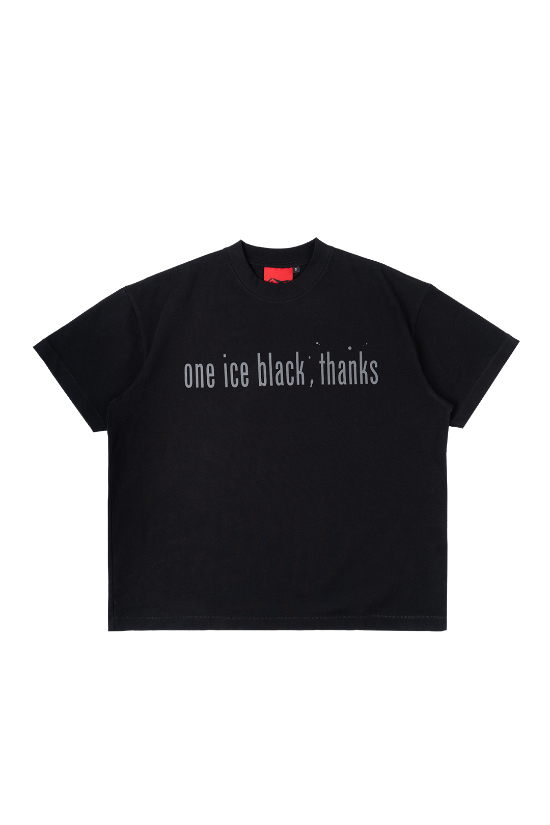 ICE BLACK TEE - BLACK