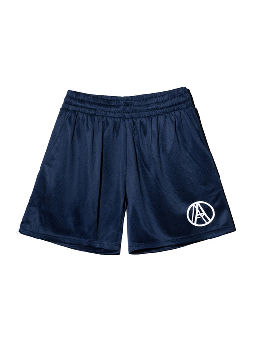 LOGO MESH SHORTS NAVY