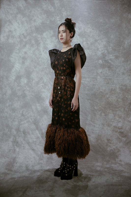 Eco Feather Organza Gown