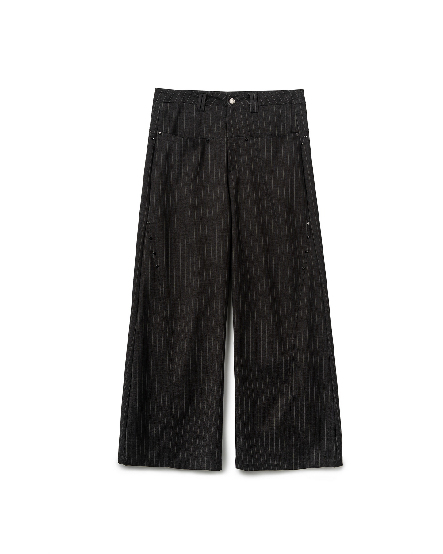 N E O VOL.2_CH.2 PINSTRIPE TROUSERS - DARK GREY