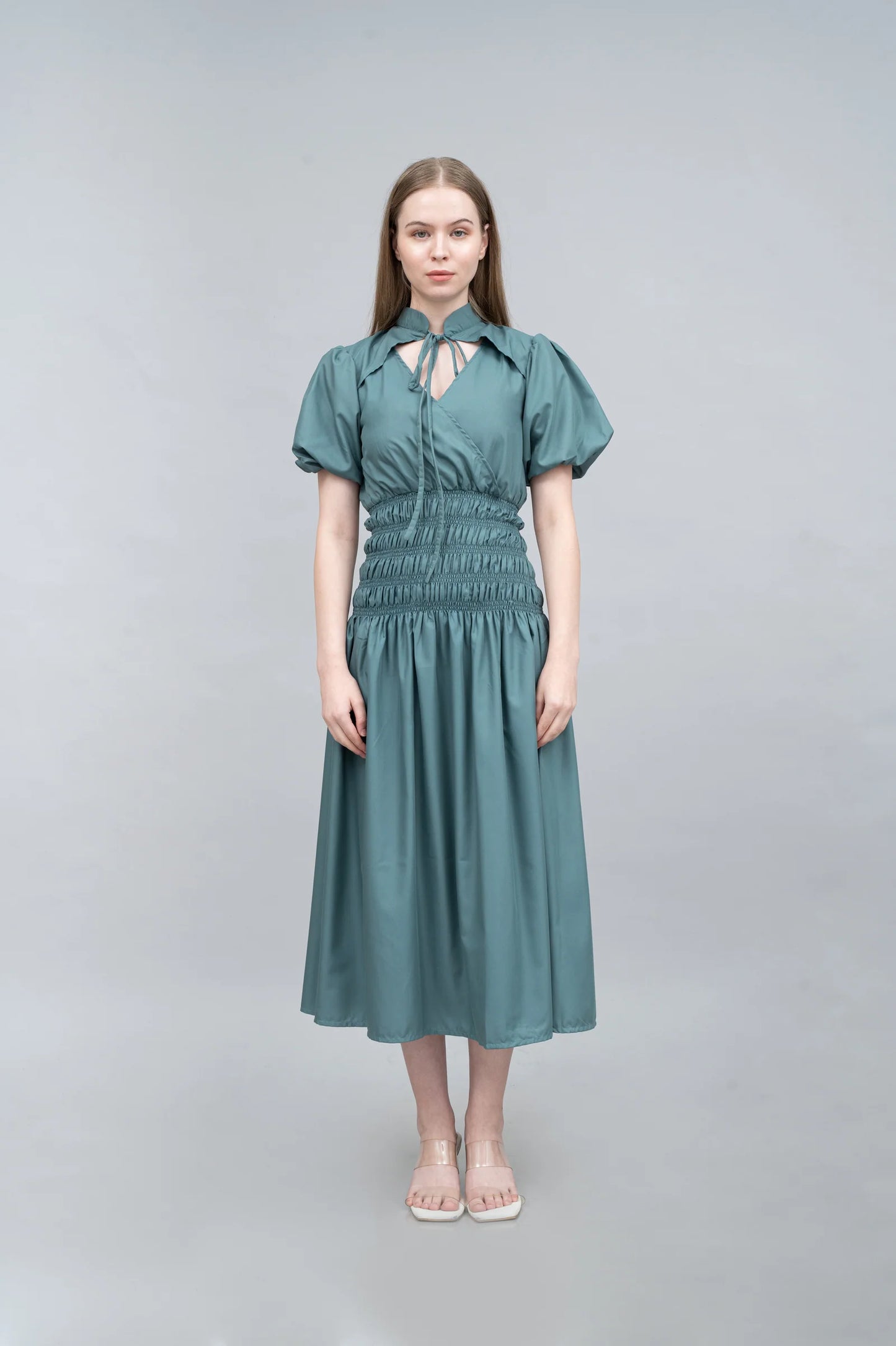 SINA DRESS IN EMERALD